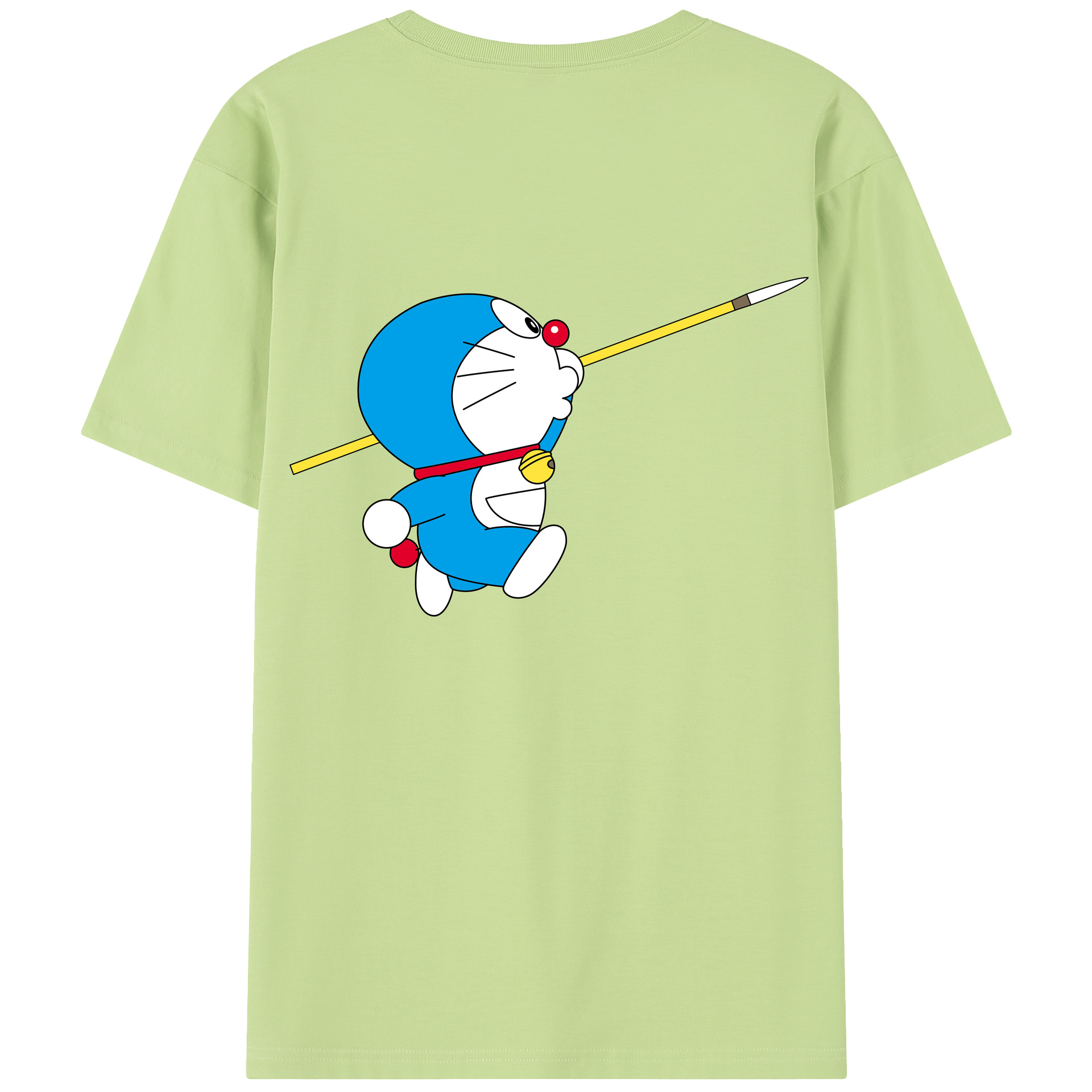 （画像用） ドラえもん Doraemon 綿100％半袖Tシャツ（背面プリント）